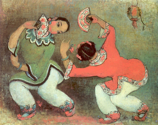 pan Yuliang mujeres bailando